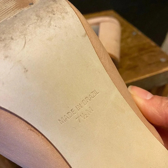 Steve Madden Leather Upper 4” High Heels/Sandals Women Size 7.5 - Picture 3 of 7